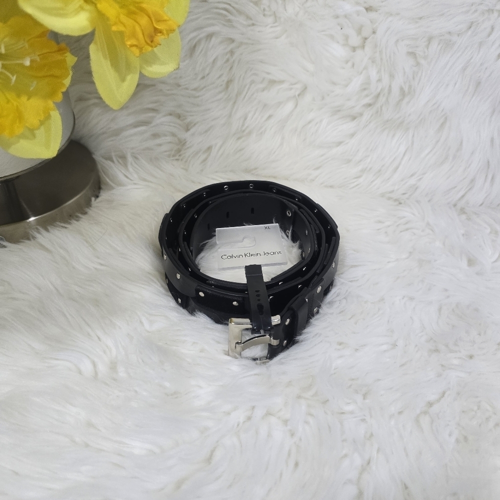 Calvin Klein women's black belt size XL New
